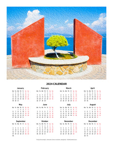 "Tranquil Surroundings" 17x22 inch 2024 Fine Art Calendar
