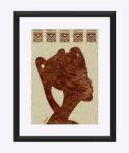 Load image into Gallery viewer, "African Woman Profile" Matted Fine Art Print
