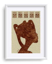 Load image into Gallery viewer, &quot;African Woman Profile&quot; Matted Fine Art Print