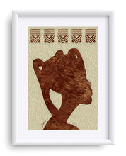 Load image into Gallery viewer, "African Woman Profile" Matted Fine Art Print