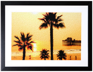 "At the Beach in Oceanside, CA" Framed Gallery Expression