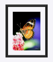 Load image into Gallery viewer, "Malay Lacewing Butterfly 1" Matted Fine Art Print