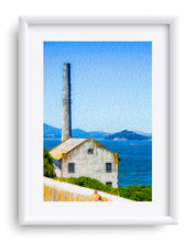 Load image into Gallery viewer, "Old Building at Alcatraz Island Prison" Matted Fine Art Print