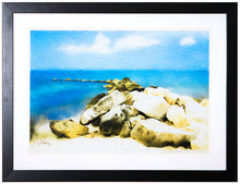 Load image into Gallery viewer, "The Jetty at Seven Mile Beach in Grand Cayman" Framed Gallery Expression