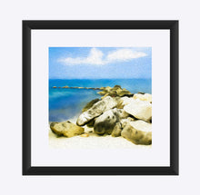 Load image into Gallery viewer, "The Jetty at the Beach in Grand Cayman" Matted Fine Art Print