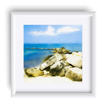 Load image into Gallery viewer, "The Jetty at the Beach in Grand Cayman" Matted Fine Art Print