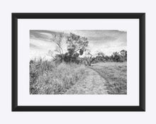 Load image into Gallery viewer, "The Path That Lies Ahead - BW" Matted Fine Art Print