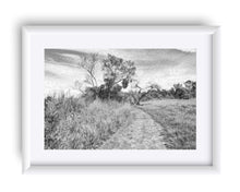 Load image into Gallery viewer, "The Path That Lies Ahead - BW" Matted Fine Art Print