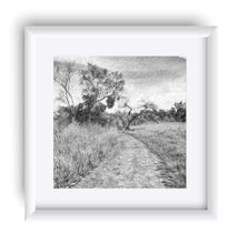 Load image into Gallery viewer, "The Path That Lies Ahead - BW" Matted Fine Art Print