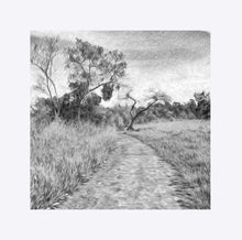 Load image into Gallery viewer, "The Path That Lies Ahead - BW" Matted Fine Art Print