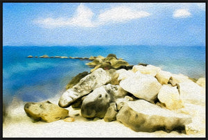 "The Jetty at Seven Mile Beach, Grand Cayman" 12x16 Framed Print
