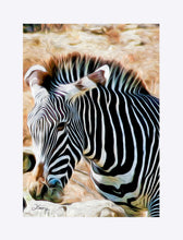 Load image into Gallery viewer, "Zebra 2" Matted Fine Art Print