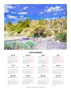 "A Place of Serenity 2" 17x22 inch 2024 Fine Art Calendar