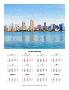 "America's Finest City" 17x22 inch 2024 Fine Art Calendar