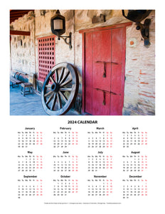 "Castillo de San Felipe de Barajas Fort 1" 17x22 inch 2024 Fine Art Calendar
