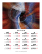 Load image into Gallery viewer, &quot;Color Dissonance 1&quot; 17x22 inch 2024 Fine Art Calendar