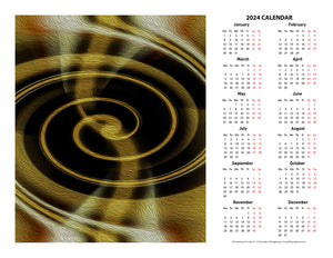 "Dimensional Paradox 2" 17x22 inch 2024 Fine Art Calendar