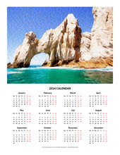 Load image into Gallery viewer, &quot;El Arco de Cabo San Lucas&quot; 17x22 inch 2024 Fine Art Calendar