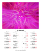 Load image into Gallery viewer, &quot;Floral Imprint&quot; 17x22 inch 2024 Fine Art Calendar