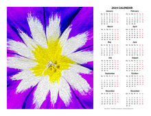 Load image into Gallery viewer, &quot;Flower Burst&quot; 17x22 inch 2024 Fine Art Calendar