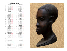 Load image into Gallery viewer, &quot;Heritage 1 - African Man&quot; 17x22 inch 2024 Fine Art Calendar