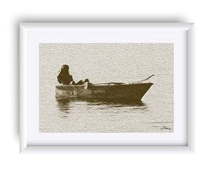 "The Fisherman" Matted Fine Art Print
