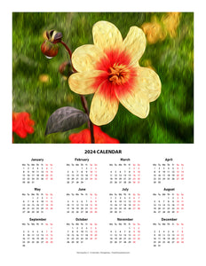 "Morning Dew 1" 17x22 inch 2024 Fine Art Calendar