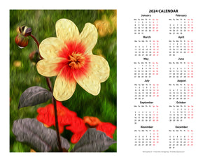 "Morning Dew 2" 17x22 inch 2024 Fine Art Calendar