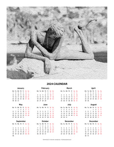 "Self Embrace" 17x22 inch 2024 Fine Art Calendar