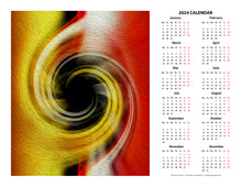 Load image into Gallery viewer, &quot;Temporal Vortex 3&quot; 17x22 inch 2024 Fine Art Calendar