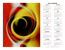 Load image into Gallery viewer, &quot;Temporal Vortex 4&quot; 17x22 inch 2024 Fine Art Calendar