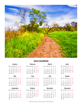 Load image into Gallery viewer, &quot;The Path That Lies Ahead&quot; 17x22 inch 2024 Fine Art Calendar