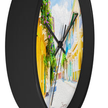 Load image into Gallery viewer, &quot;Colonial Street - Cartagena De Indias, Colombia&quot; 10&quot; Fine Art Wall Clock