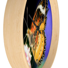 Load image into Gallery viewer, &quot;Malay Lacewing Butterfly 1&quot; 10&quot; Fine Art Wall Clock