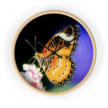 Load image into Gallery viewer, &quot;Malay Lacewing Butterfly 1&quot; 10&quot; Fine Art Wall Clock