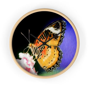 "Malay Lacewing Butterfly 1" 10" Fine Art Wall Clock