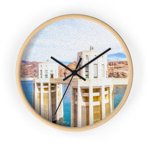 "Hoover Dam 1" 10" Fine Art Wall Clock