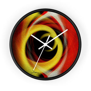 "Temporal Vortex 5" 10" Fine Art Wall Clock