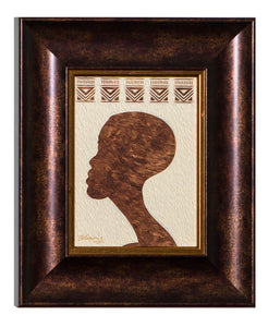 "African Man Profile" Framed Gallery Expression