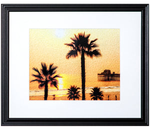 "At the Beach in Oceanside, CA" Framed Gallery Expression
