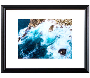 "Cliffs in Acapulco 3" Framed Gallery Expression