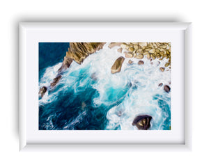 "Cliffs in Acapulco, Mexico 2" Matted Fine Art Print