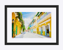 Load image into Gallery viewer, &quot;Colonial Street - Cartagena De Indias, Colombia&quot; Matted Fine Art Print