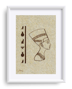 "Egyptian Queen" Matted Fine Art Print
