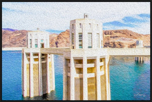 "Hoover Dam 1" 12x16 Framed Print