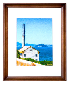 "Old Building at Alcatraz Island Prison" Framed Gallery Expression