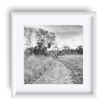 Load image into Gallery viewer, &quot;The Path That Lies Ahead - BW&quot; Matted Fine Art Print
