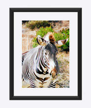 Load image into Gallery viewer, &quot;Zebra 1&quot; Matted Fine Art Print