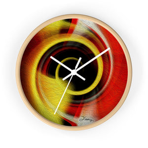 "Temporal Vortex 3R" 10" Fine Art Wall Clock