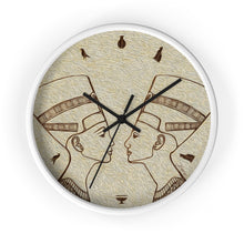 Load image into Gallery viewer, &quot;Egyptian King and Queen&quot; 10&quot; Fine Art Wall Clock
